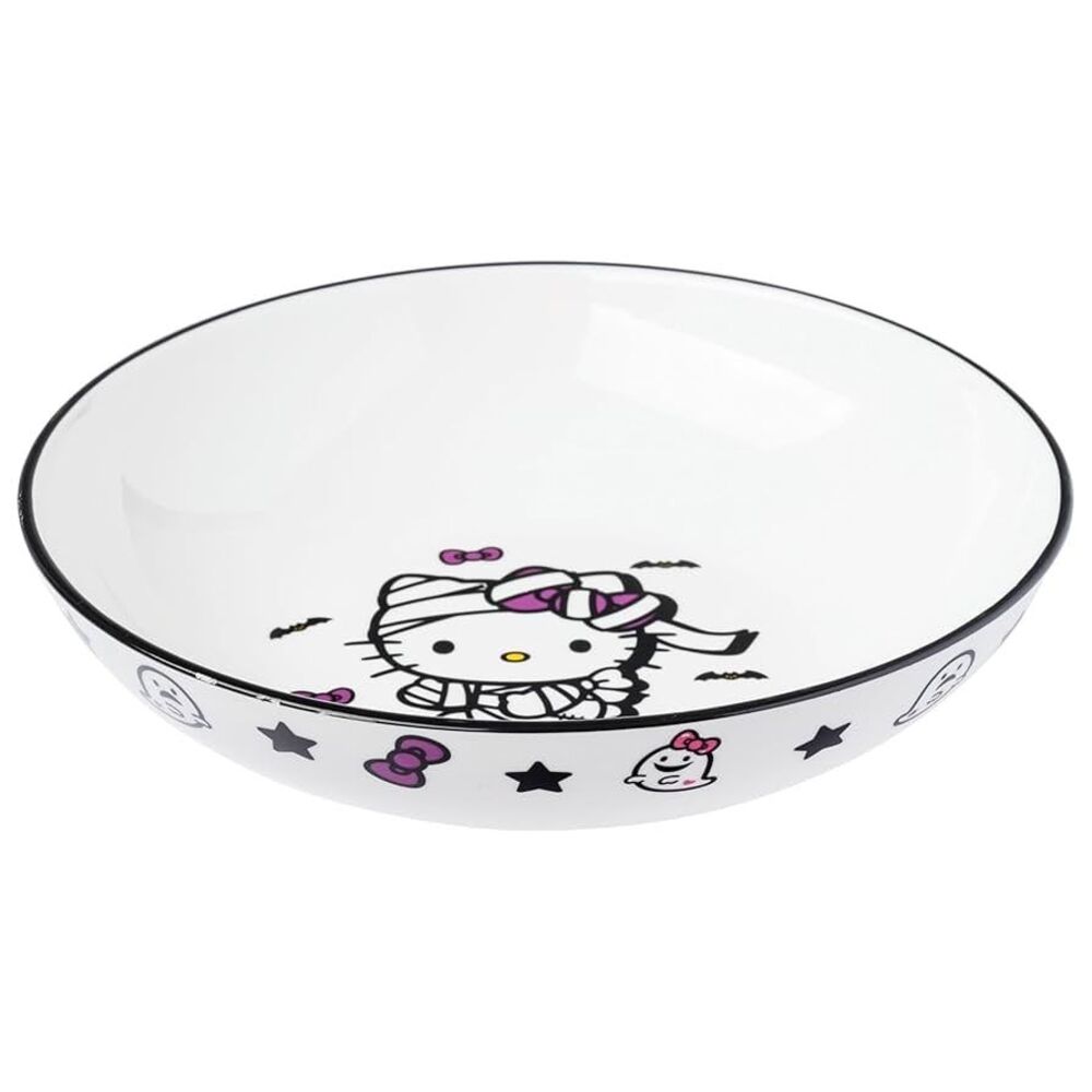 Set of 4 Sanrio Hello Kitty Halloween Spooky Coupe Ceramic Dinner Bowl, 9"
